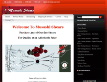 Tablet Screenshot of musashishears.com